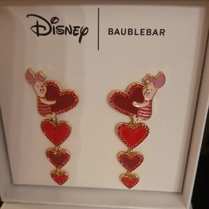 BaubleBar Disney Eeyore Red Heart Earrings